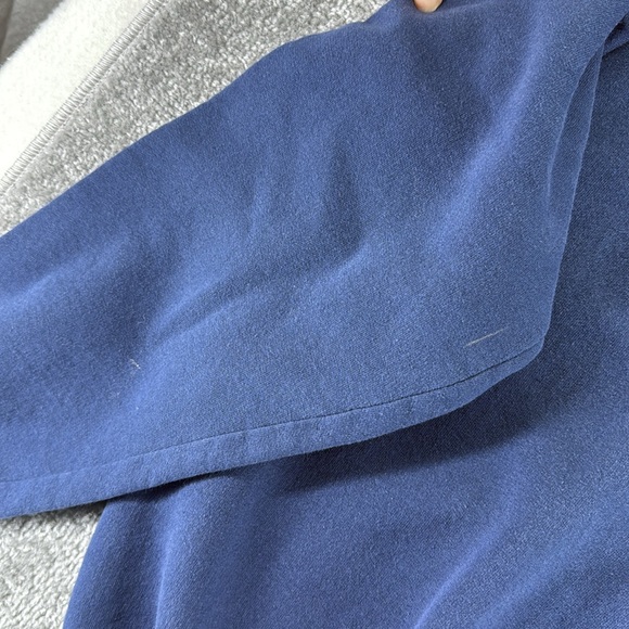 Vintage Hanes Busch Light Beer Embroidered Long Sleeve Sweatshirt Blue Mens XXL - Picture 7 of 12